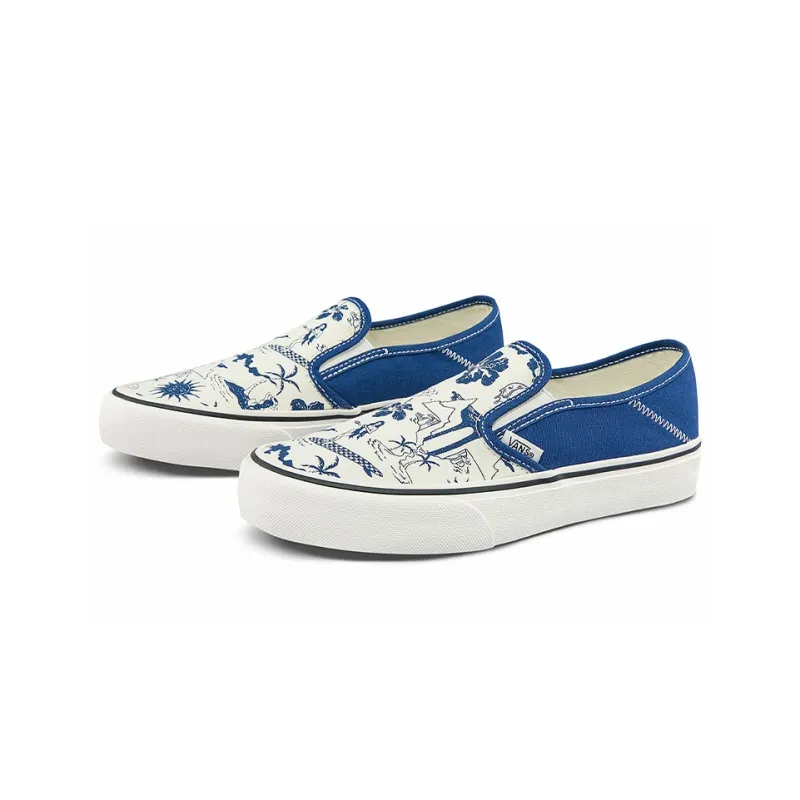 Vans Slip On Sf Funny Printing True Navy-1