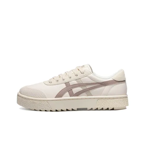 Asics Gel-Court Series Skateboard Shoes Unisex Low-Top Off White/Brown