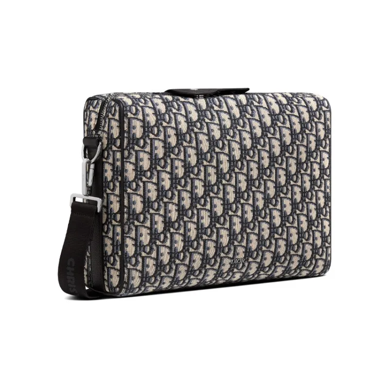 DIOR Lingot Jacquard Grain With Cow Leather Messenger Bag, Crossbody Bag, Shoulder Bag Men's-1