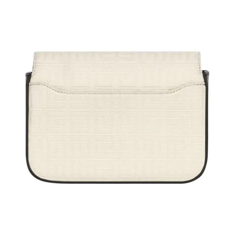GIVENCHY 4G Coated Canvas Cow Leather Clutch Handbag Crossbody Bag Shoulder Bag Women's White-3