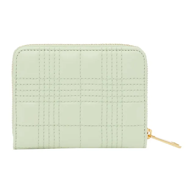 Burberry Quilting Lambskin Money Clip Card Holder Wallet Clip Small Size Women's Candy Color/Light Green/Pistachio-2