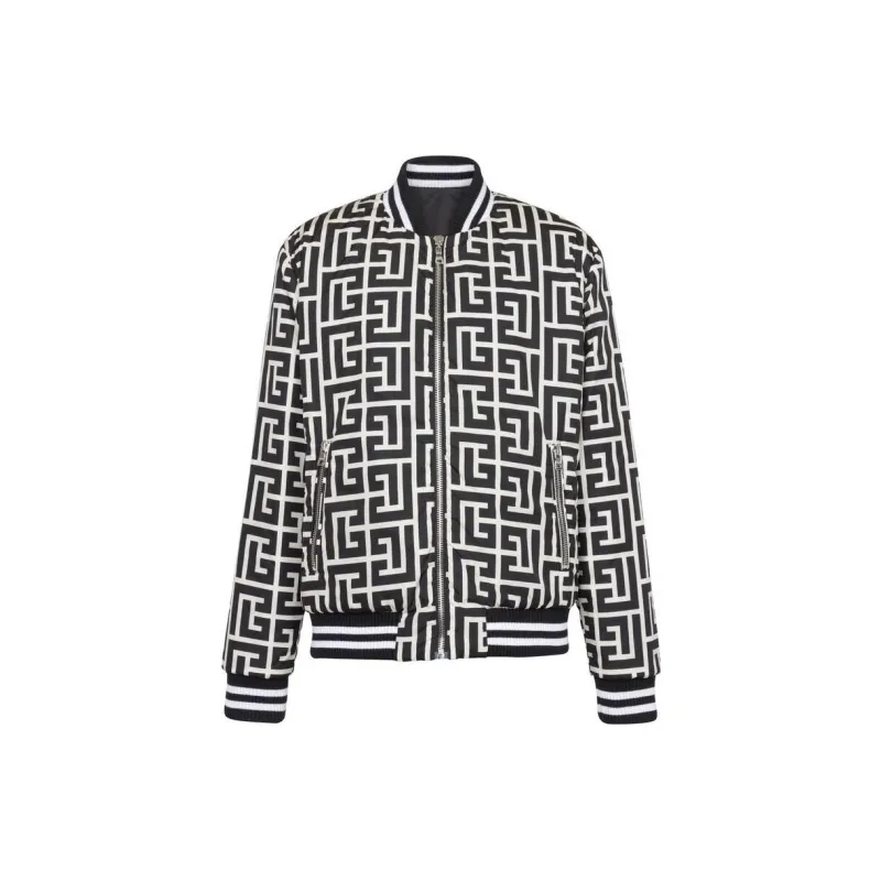 BALMAIN Reversible Maxi Monogram Jacket-1