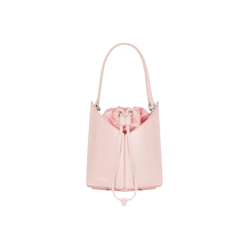 GIVENCHY Cut out Smooth Cow Leather Bucket Bag, Shoulder Bag, Handbag Mini Women's Light Pink-0