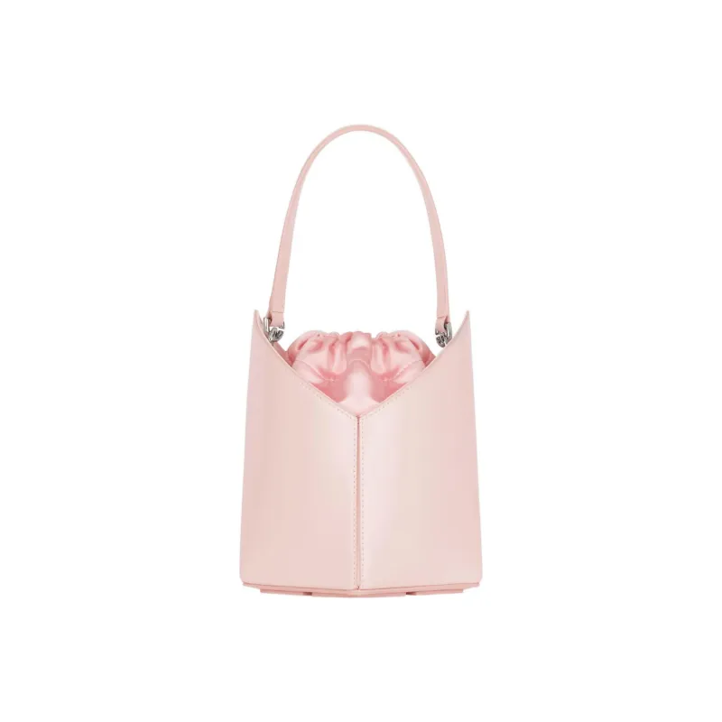 GIVENCHY Cut out Smooth Cow Leather Bucket Bag, Shoulder Bag, Handbag Mini Women's Light Pink-5