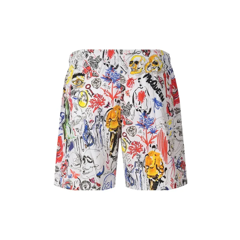 Alexander McQueen Casual Shorts Men White-1