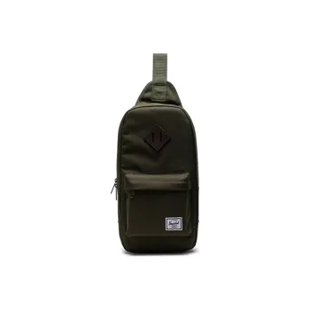 Herschel Polyester Crossbody Bag Regular Unisex HERITAGE SHOULDER Evergreen Ivy Green