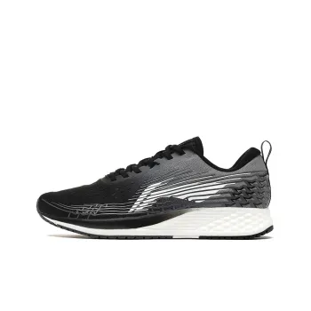 LiNing Shock Absorbers Rebound Low Top Running Shoes Men's Gray Black