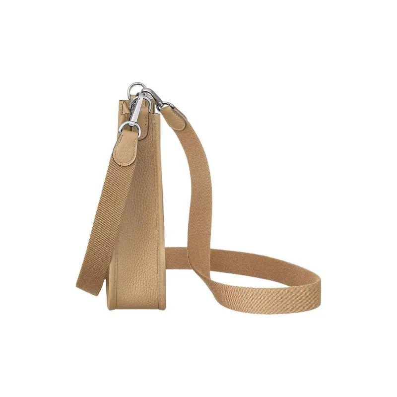 HERMES Evelyne Clemence Cow Leather Shoulder Bag, Crossbody Bag Mini Women's S2 Trench Coat Beige-2