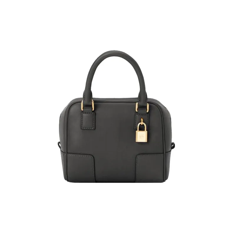 LOEWE Amazona 16 Square Top Handle Bag Black-0