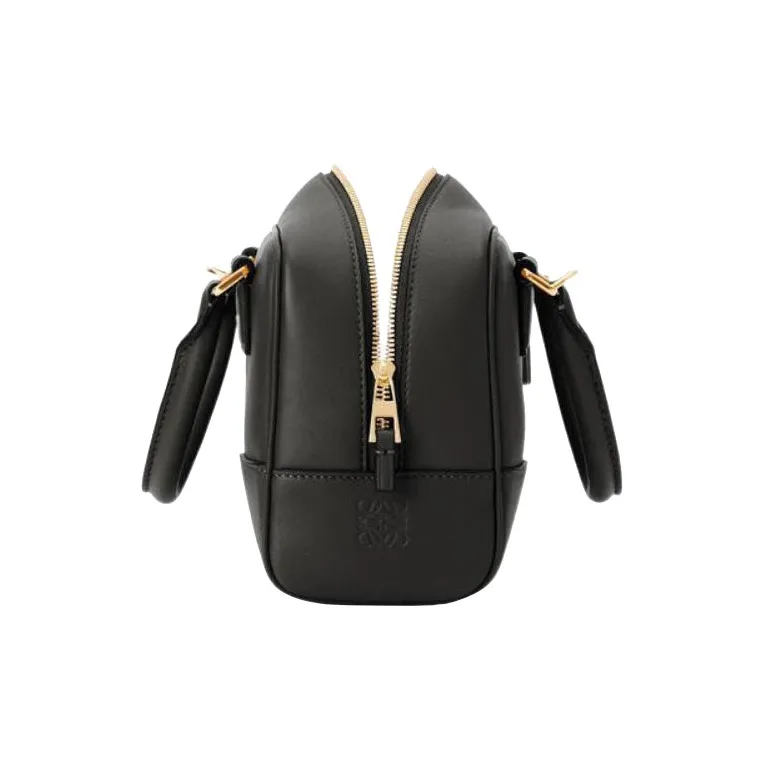LOEWE Amazona 16 Square Top Handle Bag Black-3