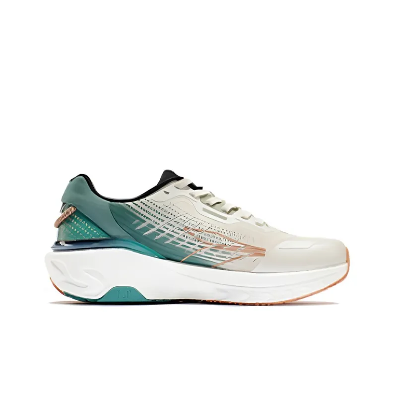 361° BOUND AIR 2.0 Slip Resistant, Abrasion Resistant Cushioning Low Top Running Shoes Men's White Cyan-1