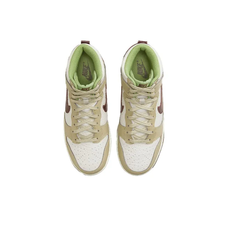 Nike Dunk High Tumbled Tan White Brown Women's-3