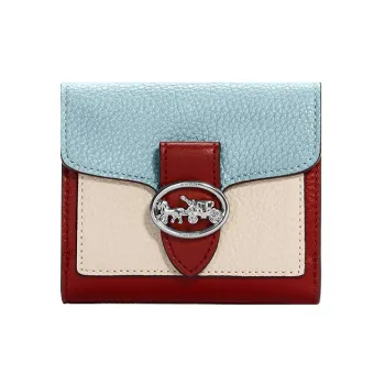 COACH Georgie Leather Wallet Women's