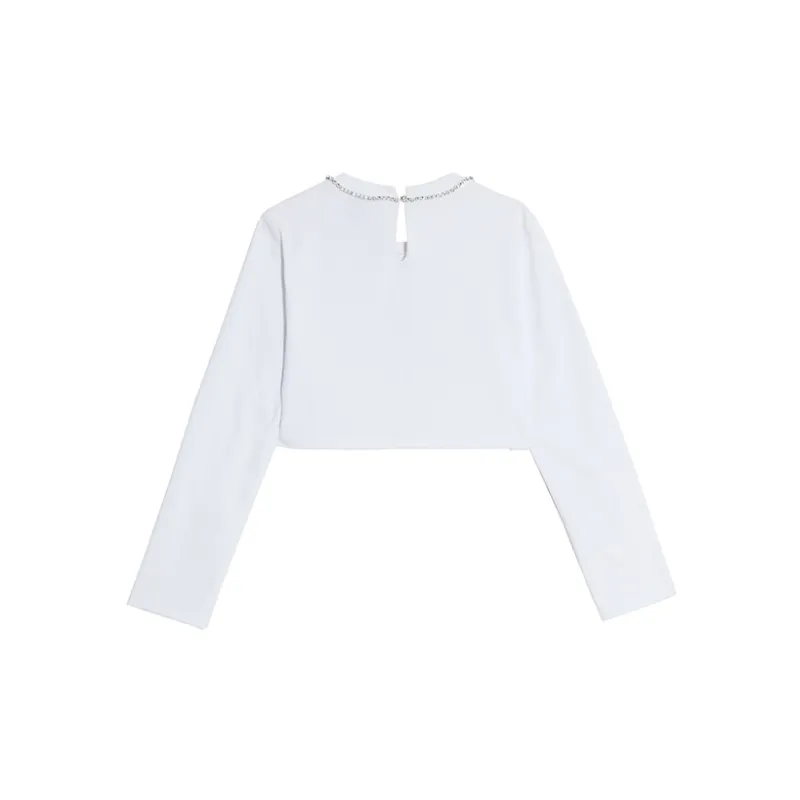 TCH Crop Tops Women's White-1