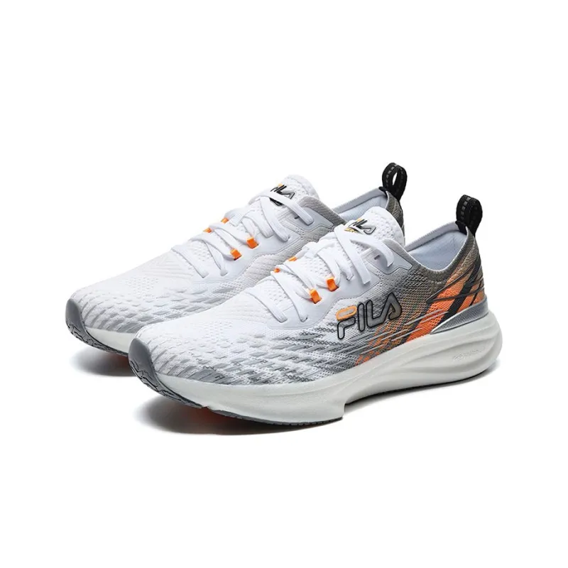 FILA Athletics Energy Running Shoes Men Low Top White/Orange-1