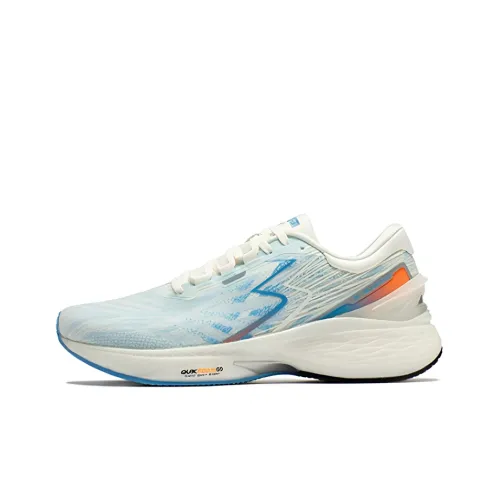 361° Q Bullet Super Pro 2.0 Running Shoes Men Low-Top Feather White/Glowing Strong Orange