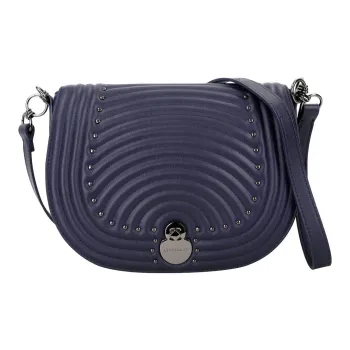 LONGCHAMP Cavalcade Sheepskin Shoulder Bag Crossbody Bag Medium Size Women's Marine Blue