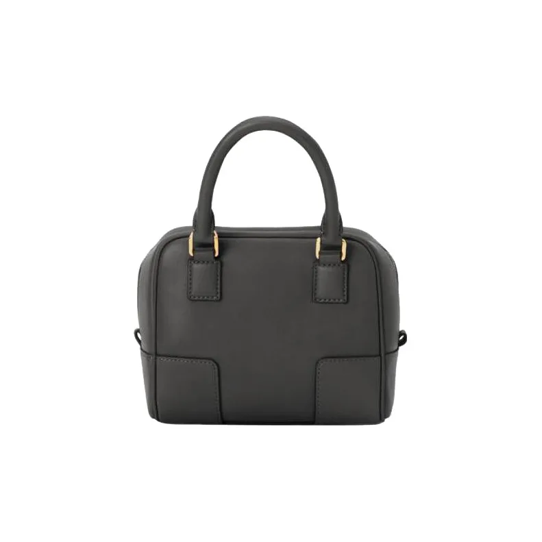 LOEWE Amazona 16 Square Top Handle Bag Black-4