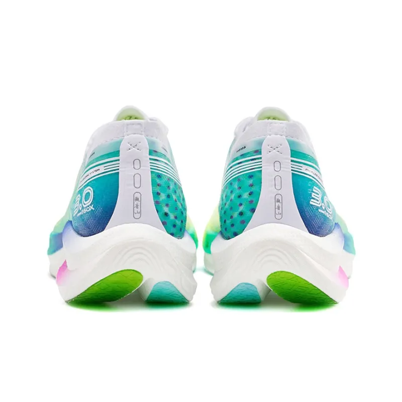 XTEP 160X 3.0 Cushioning Anti-Slip And Wear-Resistant Low-Top Running Shoes Men's White Green-3