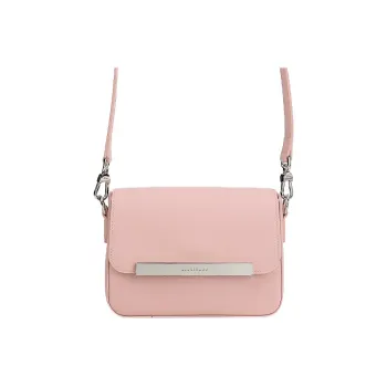 LONGCHAMP Leather Small Square Bag Crossbody Bags Shoulder Bags Small Size Women's Pink