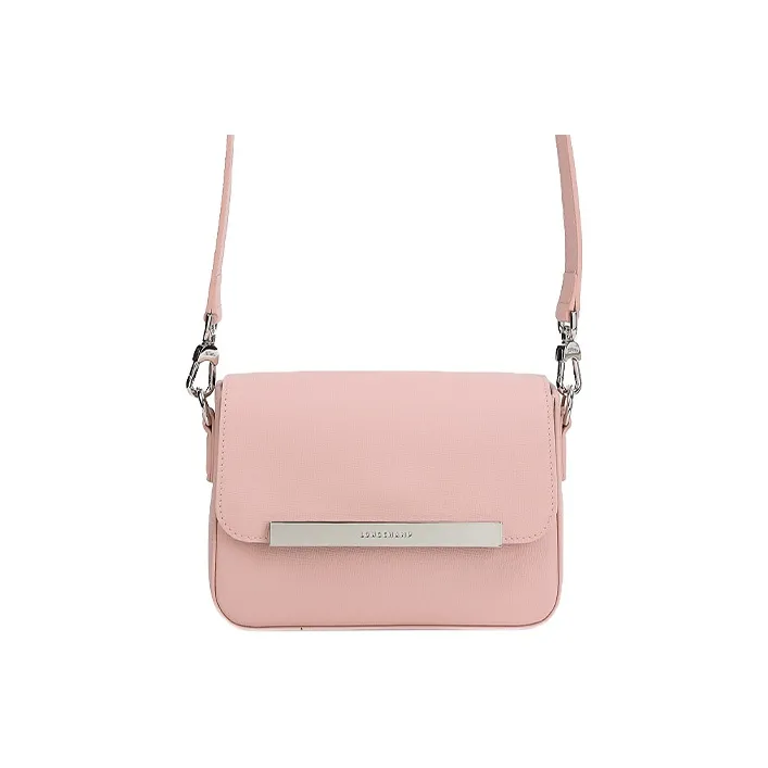 LONGCHAMP Leather Small Square Bag Crossbody Bags Shoulder Bags Small Size Women's Pink-0