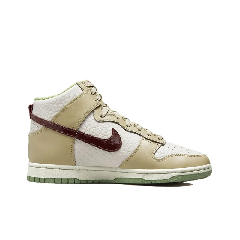 Nike Dunk High Tumbled Tan White Brown Women's-1