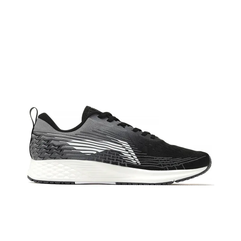 LiNing Shock Absorbers Rebound Low Top Running Shoes Men's Gray Black-1