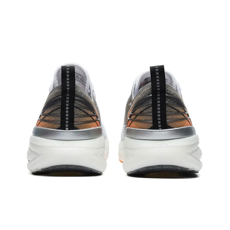 FILA Athletics Energy Running Shoes Men Low Top White/Orange-3