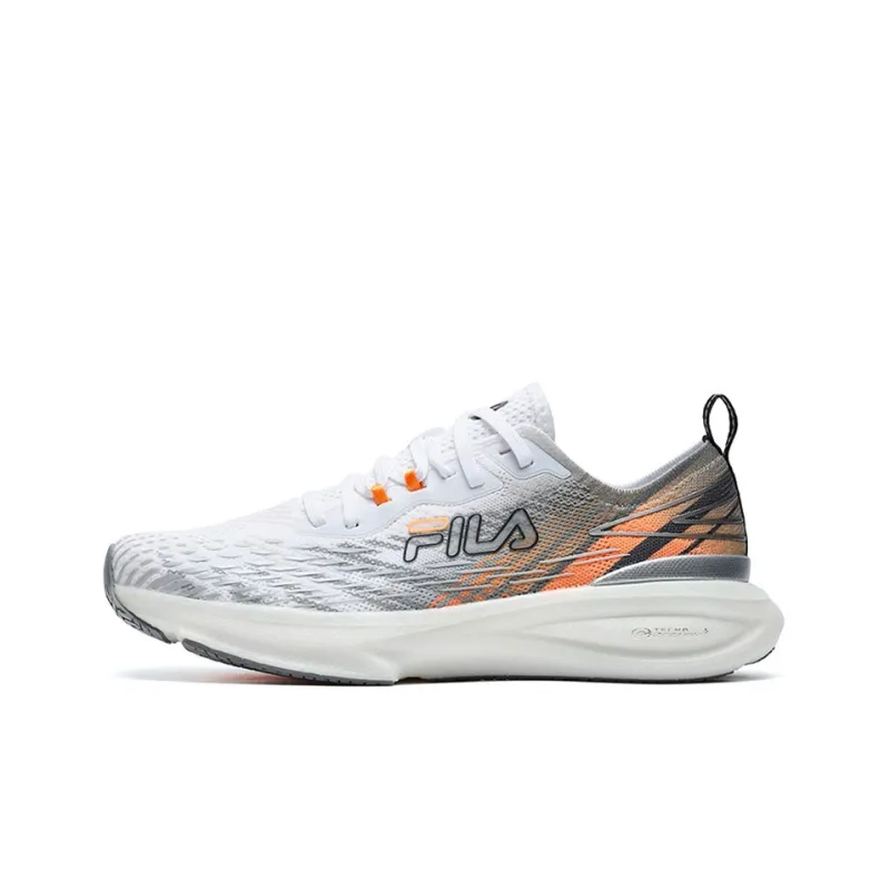 FILA Athletics Energy Running Shoes Men Low Top White/Orange-0