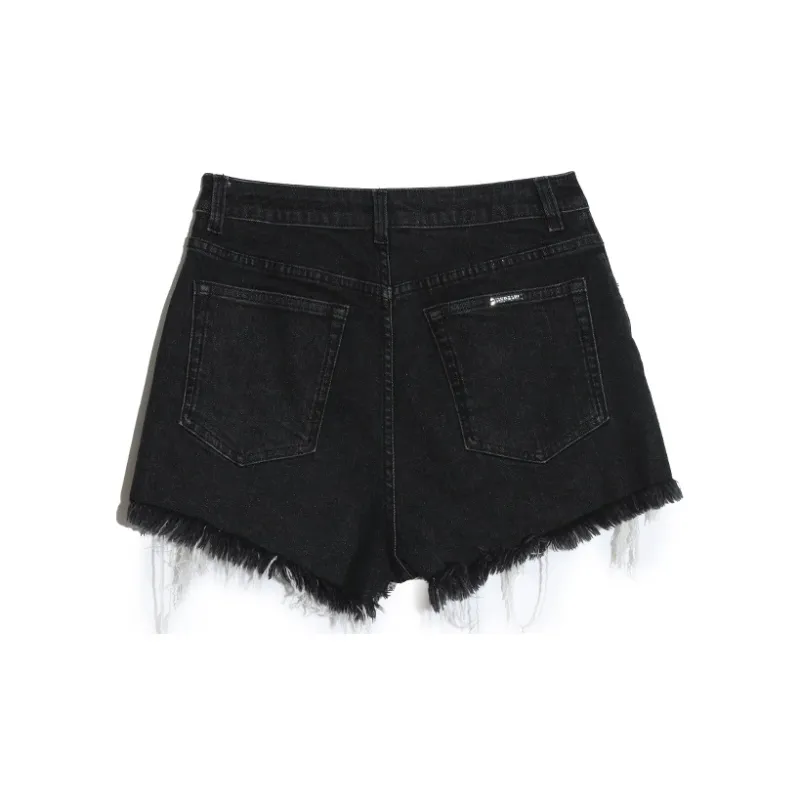 TCH Denim Shorts Women's Black-1