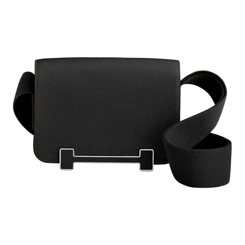 HERMES Geta Goatskin Wooden Sandal Bag Shoulder Bag Women's-0