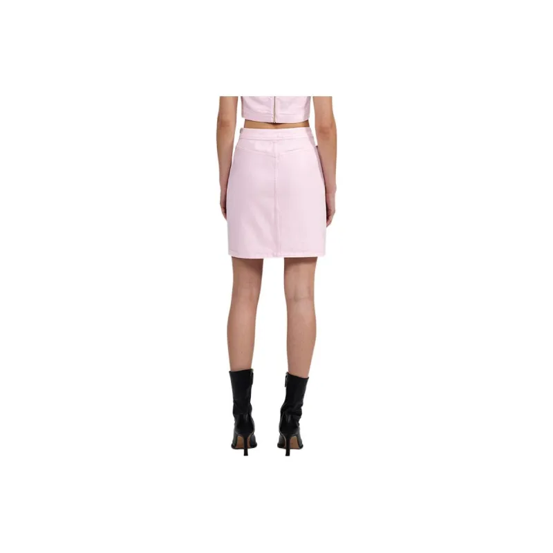 Self portrait Casual Short Skirts Women's Pink-1