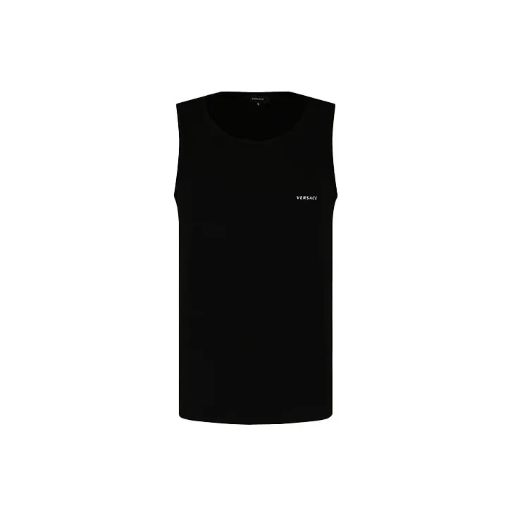 VERSACE Tank Tops Men 2 Pack Black+White-1