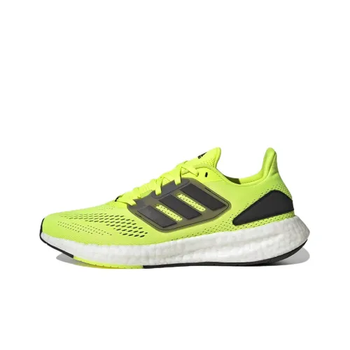 Adidas Pureboost 22 Running Shoes Men Low-Top Neon Green