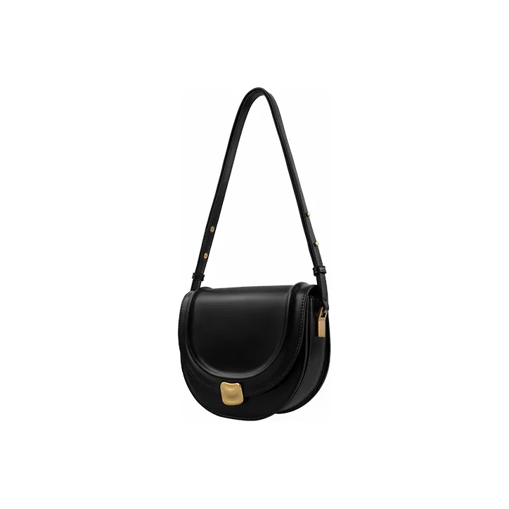 JONBAG Synthetic Leather Shifting Sand Bag Saddle Bag, Shoulder Bag Trumpets Women's Black-2