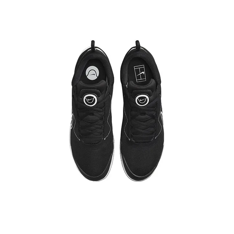 Nike Court Zoom Pro Clay Court Tennis Shoes 'Black White'-3
