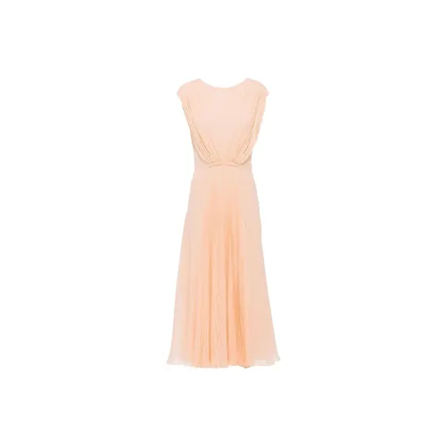 MIU MIU Sleeveless Dresses Women's Orange