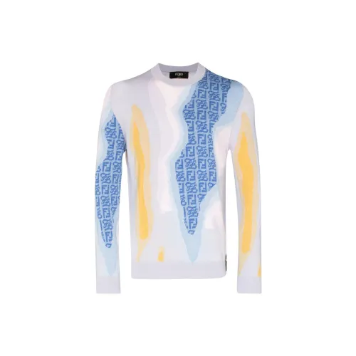 FENDI Sweaters Men Blue