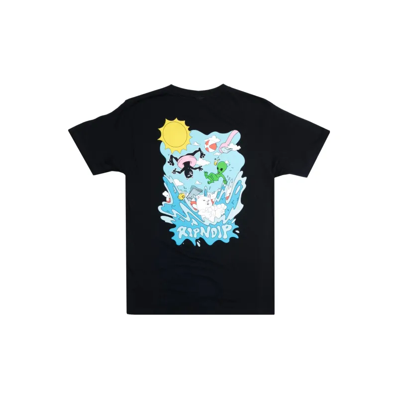 RIPNDIP Drop Shoulder Sleeve T-Shirt Men's Black-1