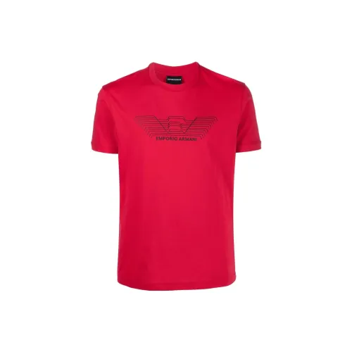 EMPORIO ARMANI T-Shirts Men Red