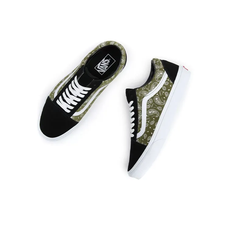 Vans Old Skool 'Paisley Black Olive'-3