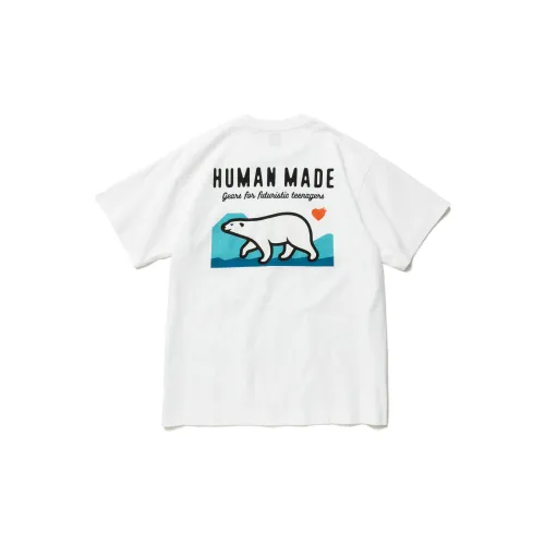 Human Made Polar Bear Pocket T-Shirt White