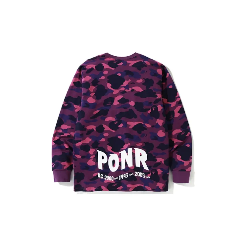 Bape Color Camo Shark L/S Tee-1