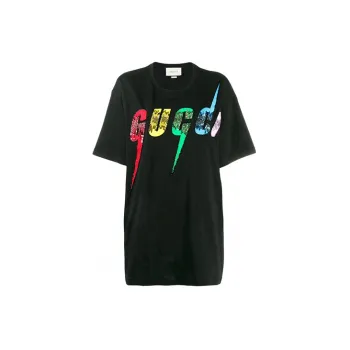 GUCCI Oversize T shirt With GUCCI Blade Print