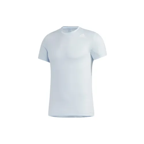 Adidas T-Shirts Men Light Sky Blue