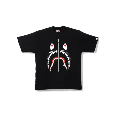 A BATHING APE Shark Series T-Shirts Unisex