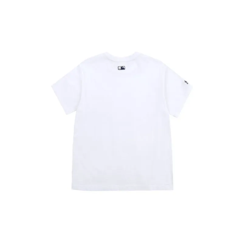 MLB Old Flower T Shirts Unisex White-1