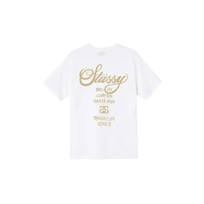 Stussy World Tour Camo Tee 'Black'-5