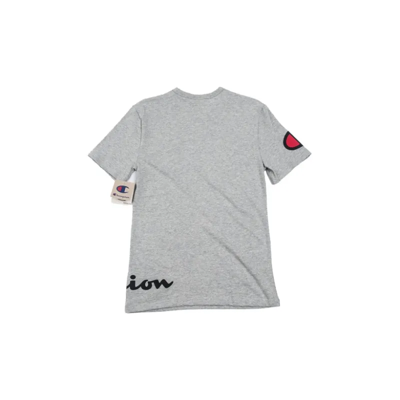 Champion T Shirt US Version Unisex Light Gray-1