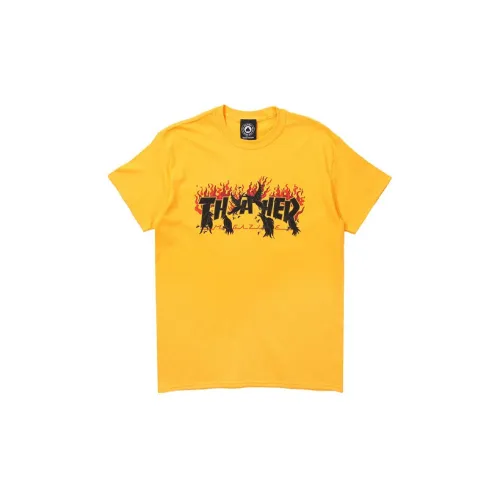 Thrasher T-Shirts Unisex Gold